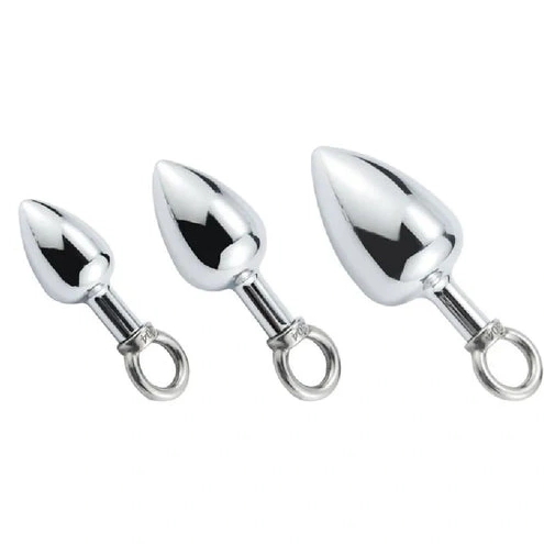 Anal Hooks Hook Steel DiscreetChoice Anal Ring Stainless with Cock 4663 Set 0112